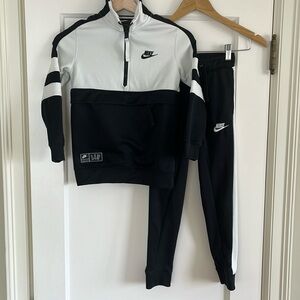 Boys Nike track suit.  Black and white